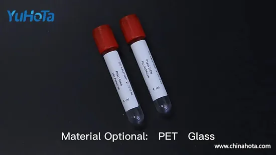 CE ISO Disposable Medical Lavender Vacuum Blood Sample Test Collection Tube