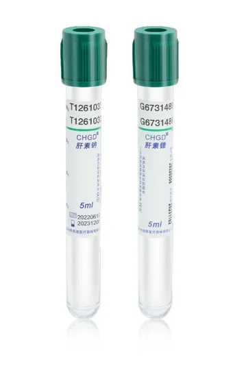 Vacuum Glass Plastic Plain Lithium Sodium Heparin Nucleic Acid Test Blood Collection 